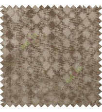 Dark brown color solid texture finished surface texture gradients geometric dice shapes polyester main curtain